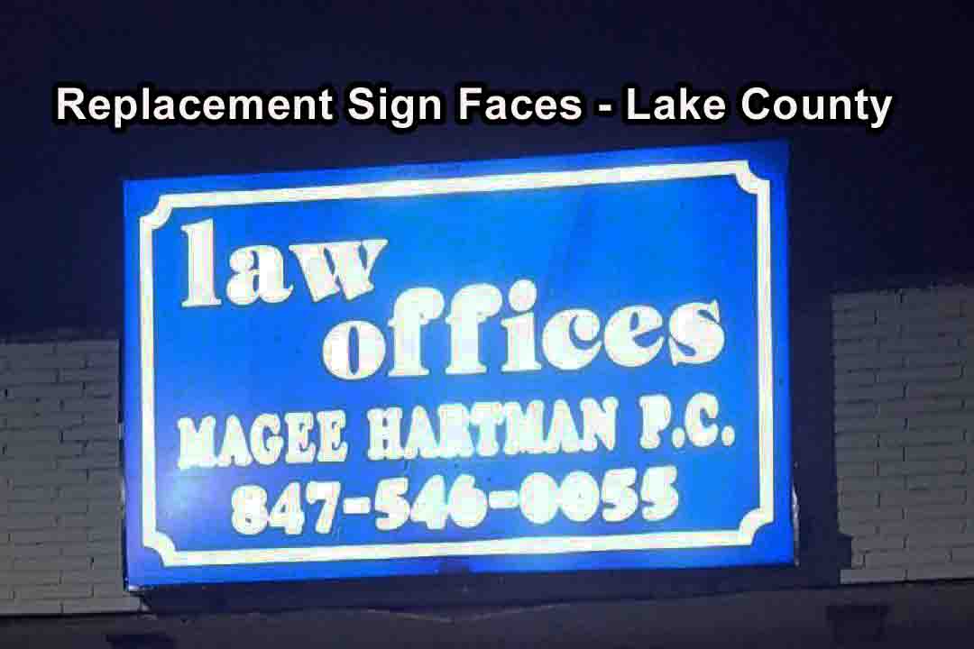 Replacement Sign Faces - Lake County