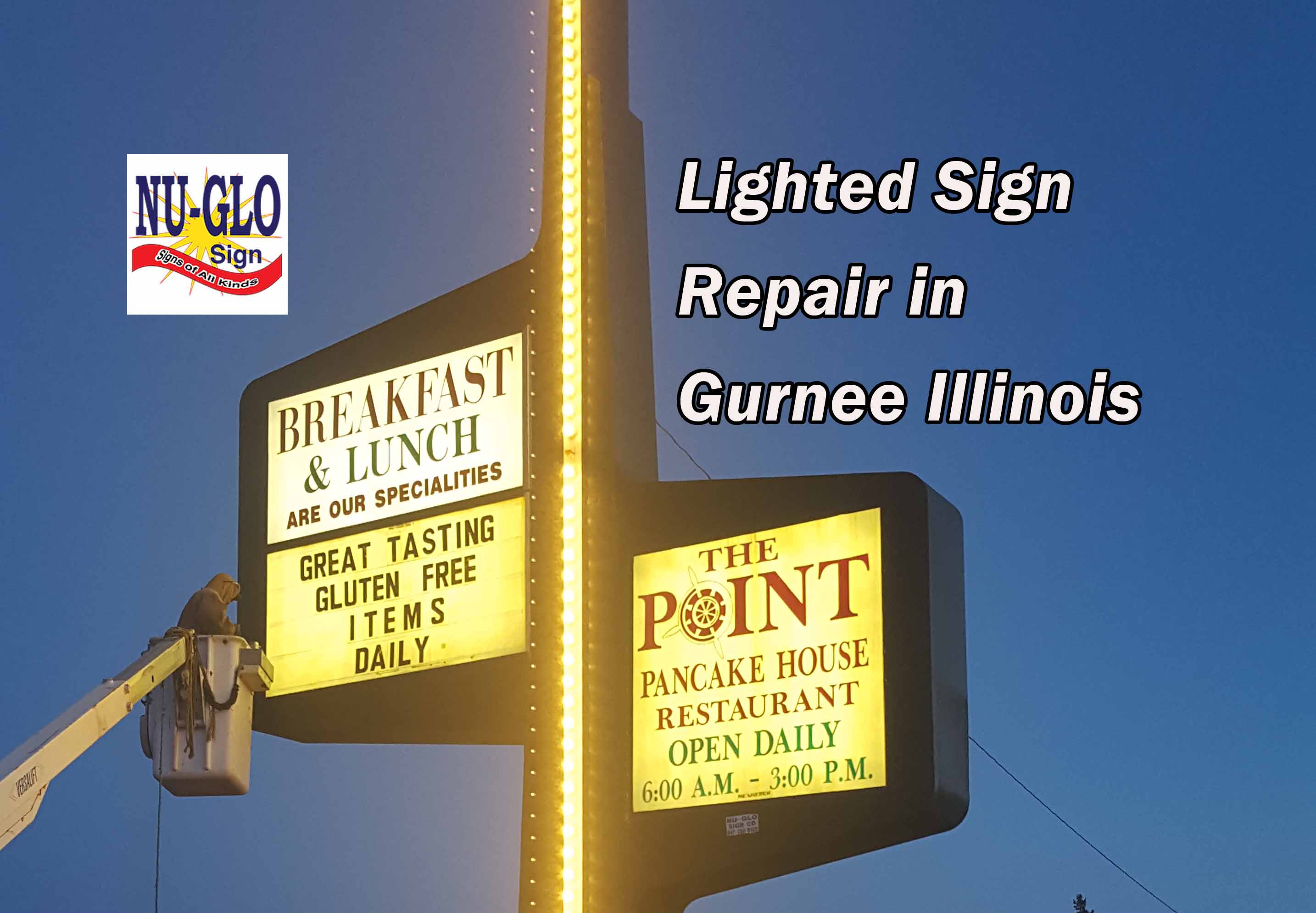 Lighted Sign Repair in Gurnee