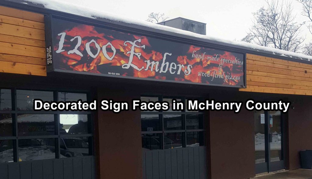 Decorated Sign Faces in McHenry County Illinois