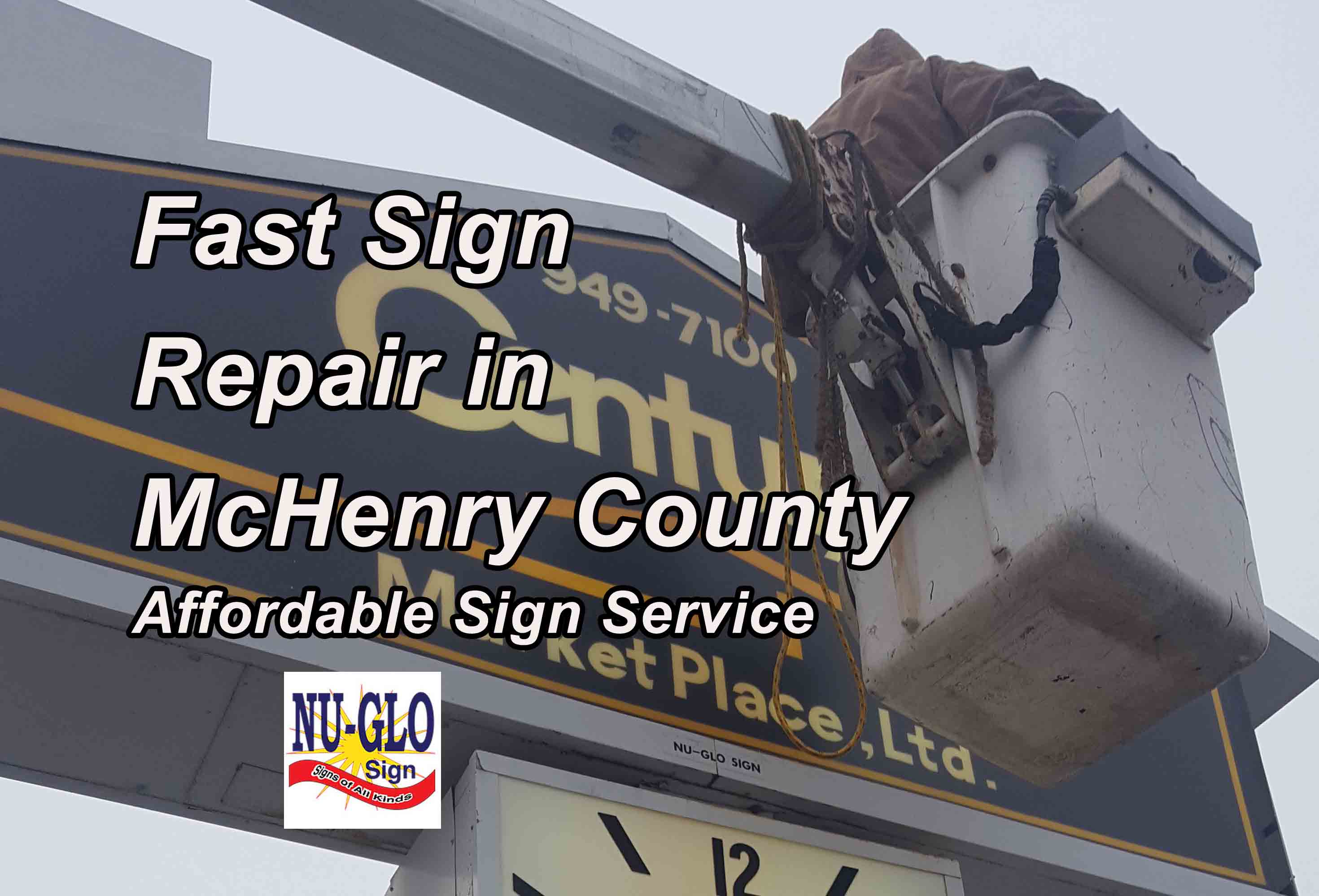 Business Signs - Lake of the Hills Illinois - sign repair