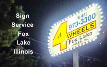 Business Sign Service in Fox Lake Illinois