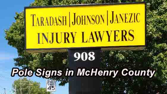 pole signs mchenry county illinois