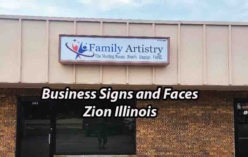 Business Signs and Faces - Zion Illinois