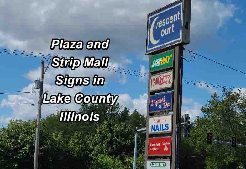 Plaza Signs - Lake County Illinois
