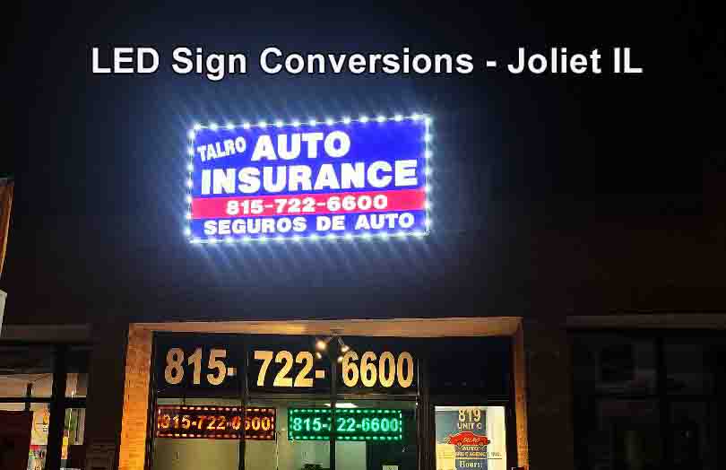 LED Sign Conversions - Joliet Illinois