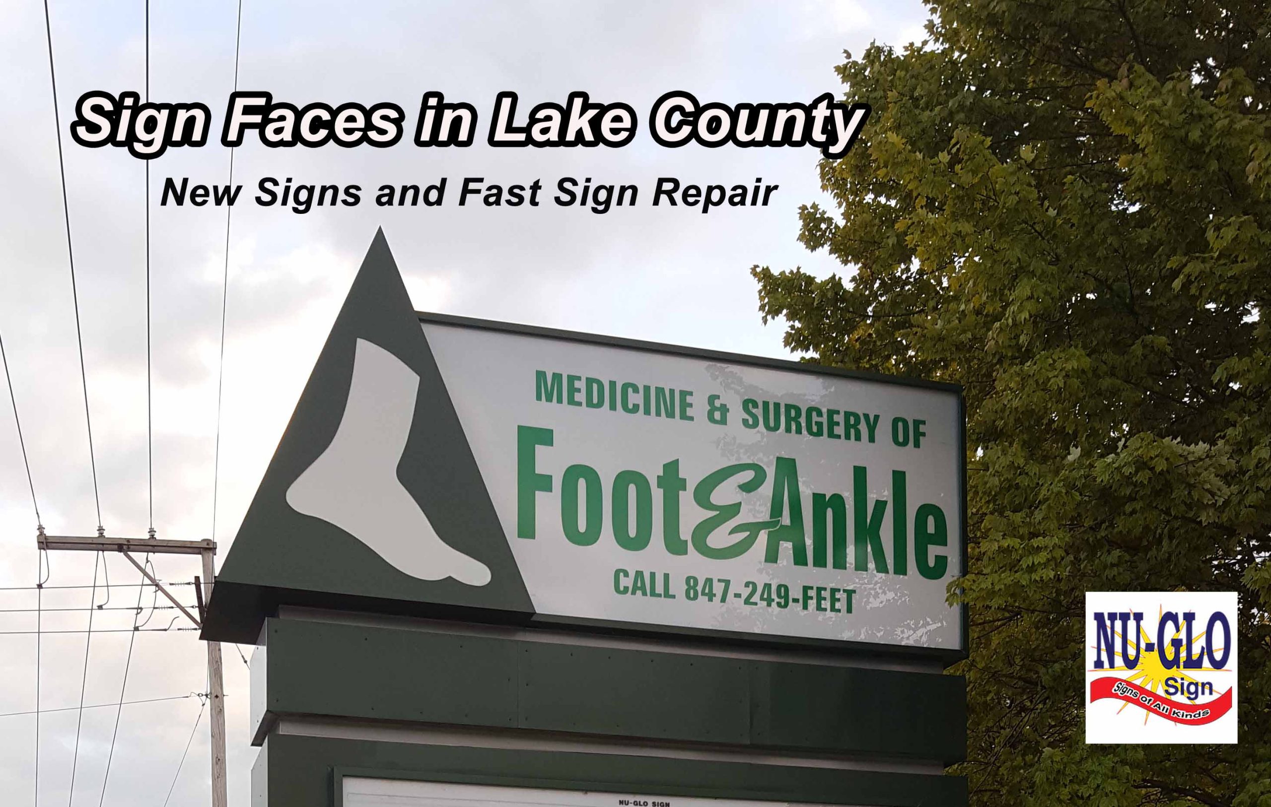 Replacement sign faces in Lake County