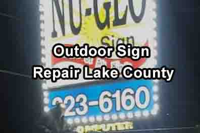 Outdoor Sign Repair Lake County 2