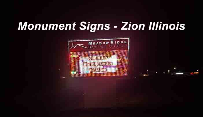 Monument Signs - Zion Illinois