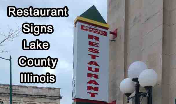 restaraunt signs in Lake County