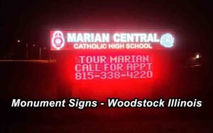 Monument Sign LED Conversions - Lake County Illinois