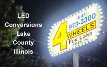 LED Sign Conversions in Lake Zurich Illinois 2
